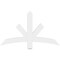 Ekena Millwork Alberta Architectural Grade PVC Gable Bracket, 48"W x 28"H x 2"D x 4"F, 14/12 Pitch GBP048X28X0204ALB00 - alternate 5